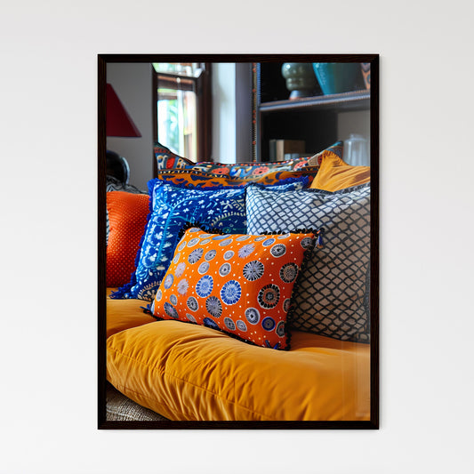 Vibrant Bohemian Style Painting Pattern for  - Framed Art Print