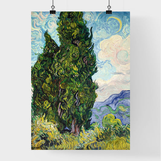 Cypresses by Vincent van Gogh Poster