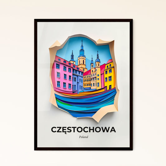 Vivid Częstochowa, Poland - a city with a boat in the water