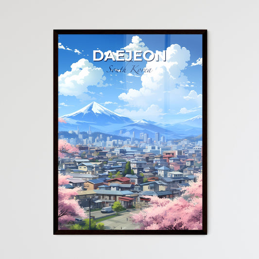 Daejeon Skyline at Cherry Blossom Season: A Blossoming City in Vibrant Hues Default Title