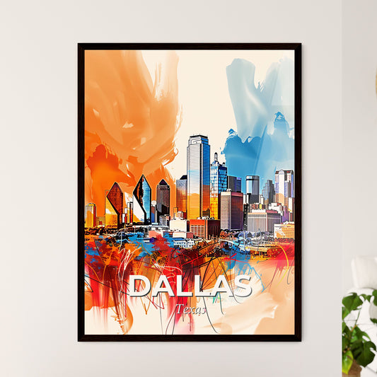 Vibrant Dallas, Texas - A Colorful Cityscape With Many Buildings