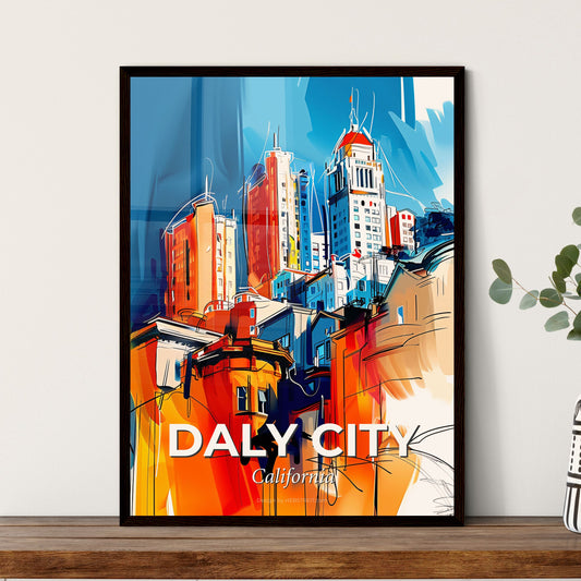 Vibrant Daly City, California - A Painting Of A City