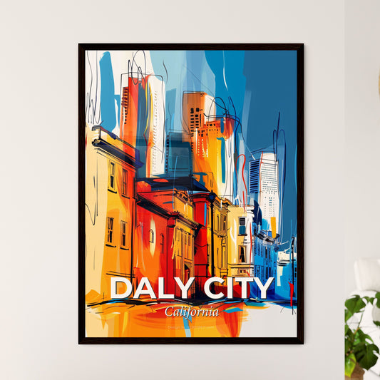 Vibrant Daly City, California - A Colorful Cityscape With Buildings