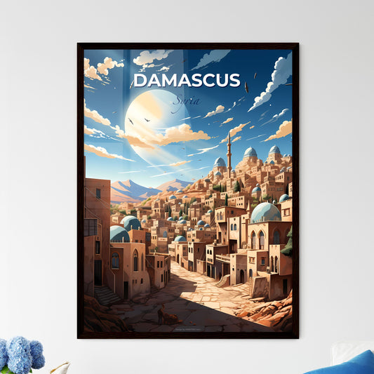 Dynamic Art Scene in Damascus Skyline - City Canvas of Architecture and Greenery Default Title