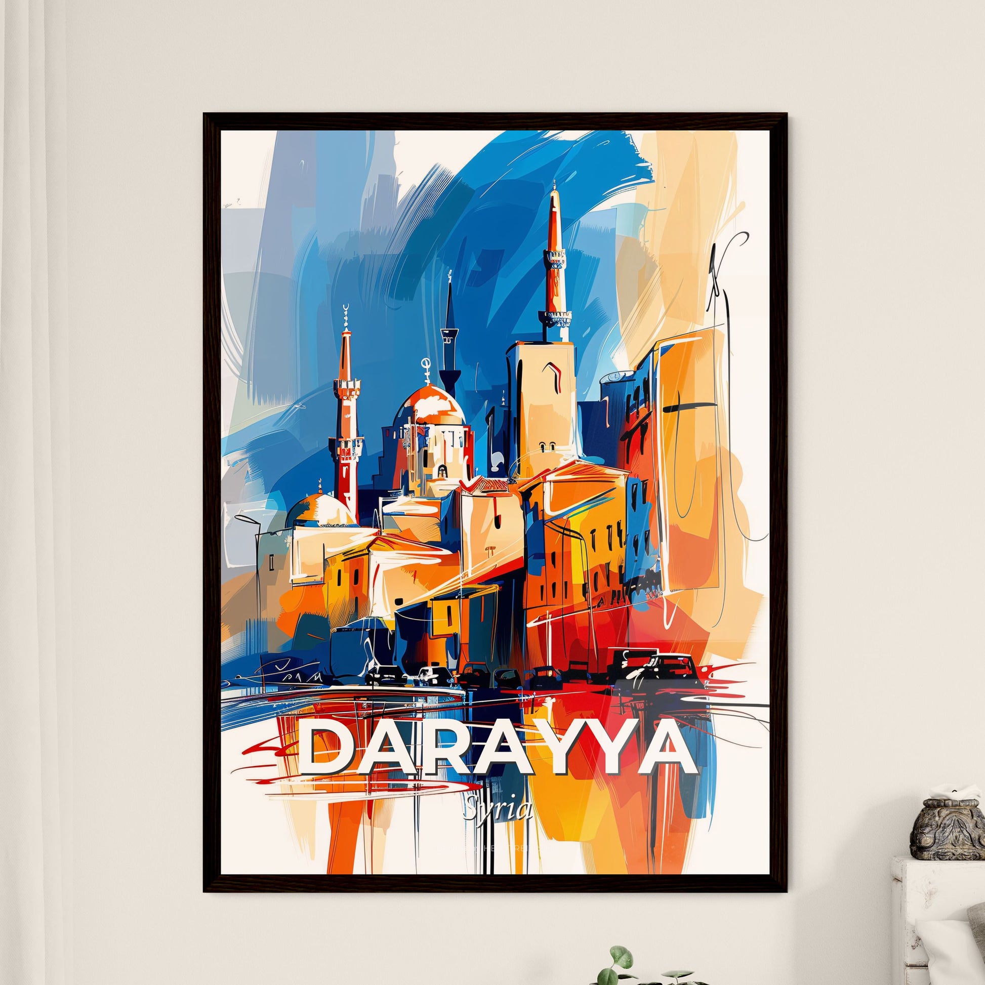 Vibrant Darayya, Syria - A Painting Of A City