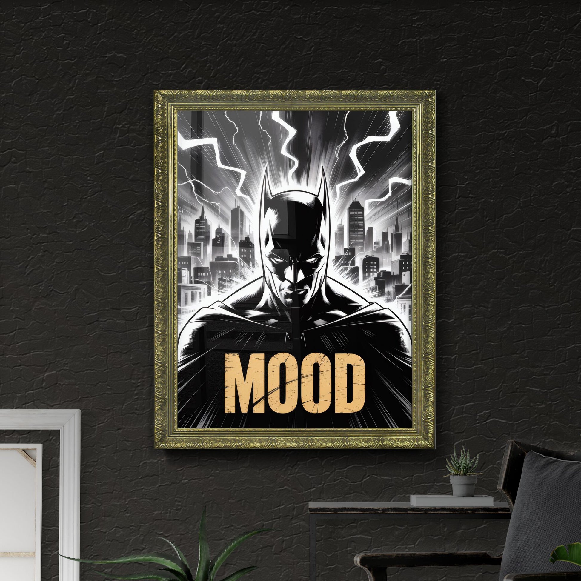 Dark Hero Silhouette: Capturing the Intensity and Mood of Urban Nightlife in Monochrome Contrast