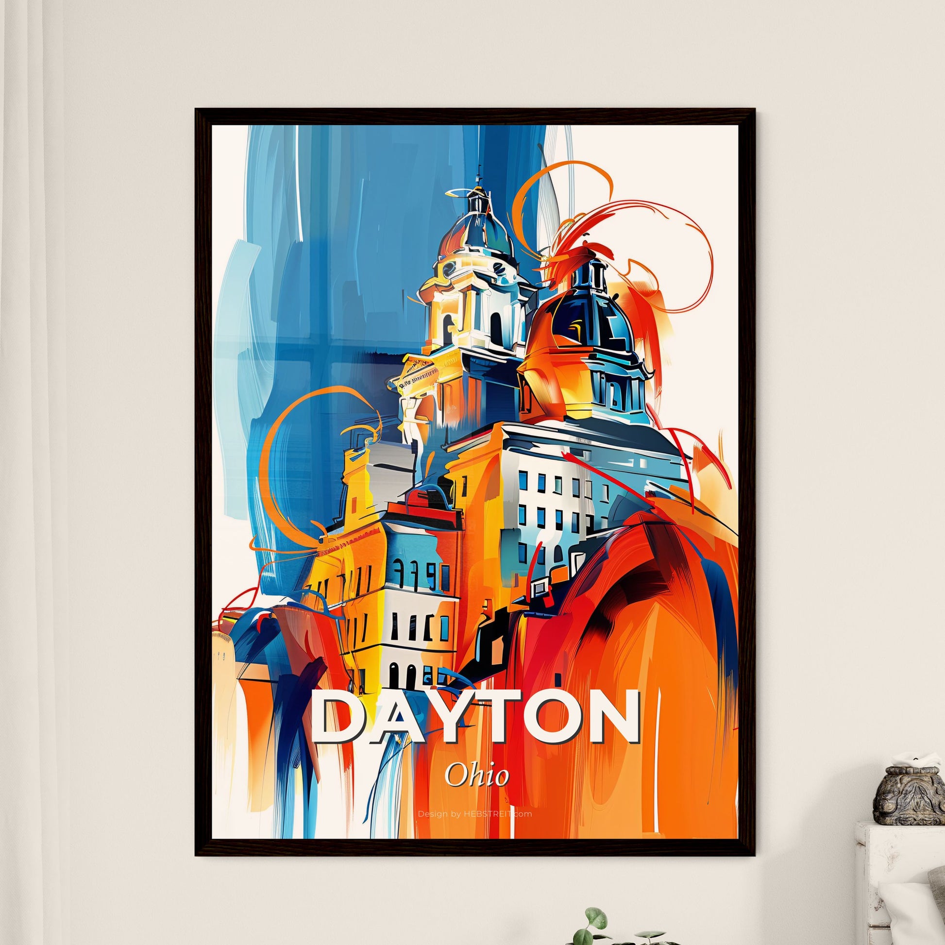 Vibrant Dayton, Ohio - A Painting Of A Building