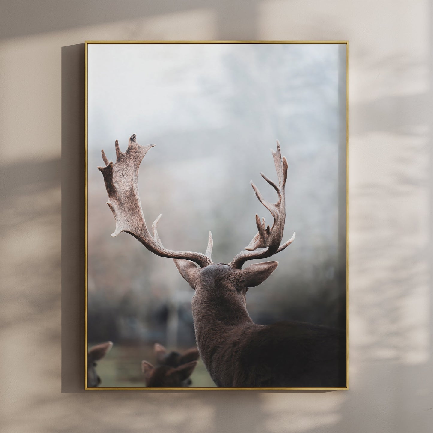 Bavarian Deer Print – Stag Wall Art from the Alps