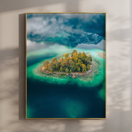 Eibsee – Aerial Wall Art Print from Bavaria