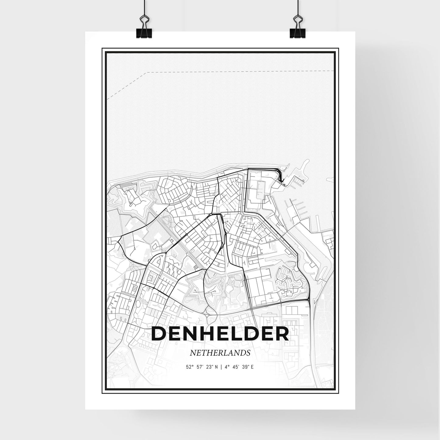  Den Helder Netherlands - Premium City Map Poster