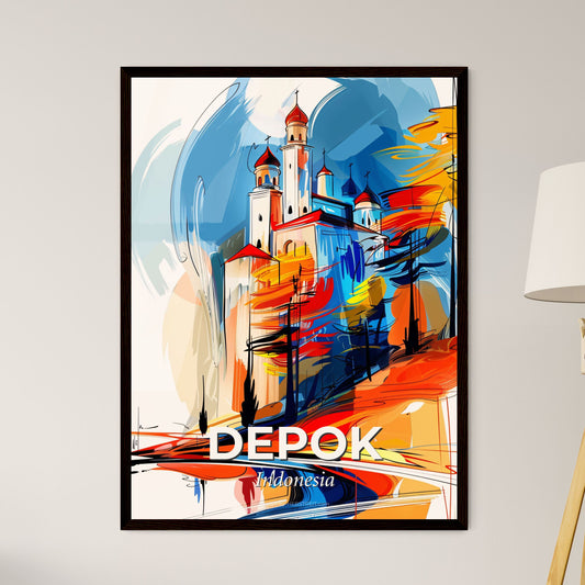 Vibrant Depok, Indonesia - A Painting Of A Castle