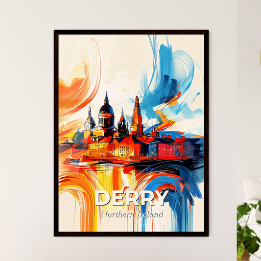 Vibrant Derry, Northern Ireland - A Painting Of A City