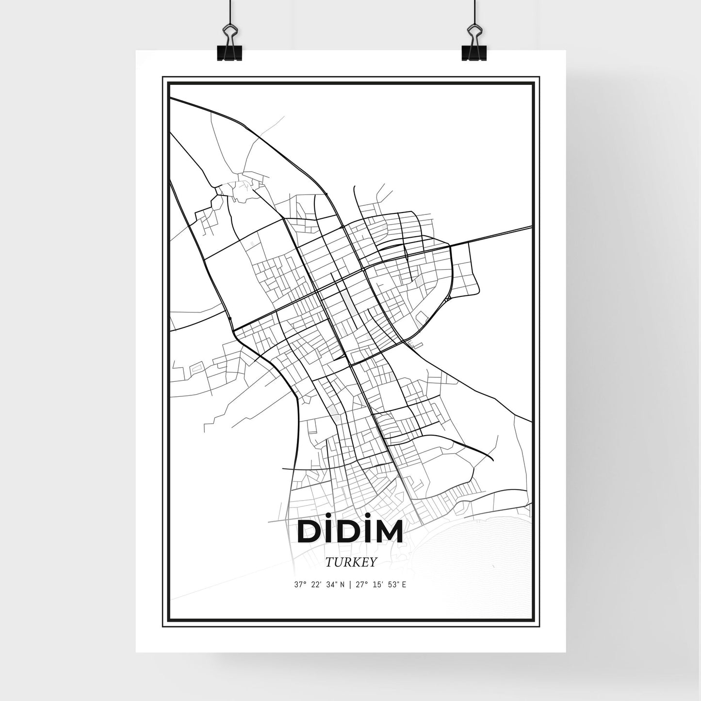 Didim Turkey - Premium City Map Poster