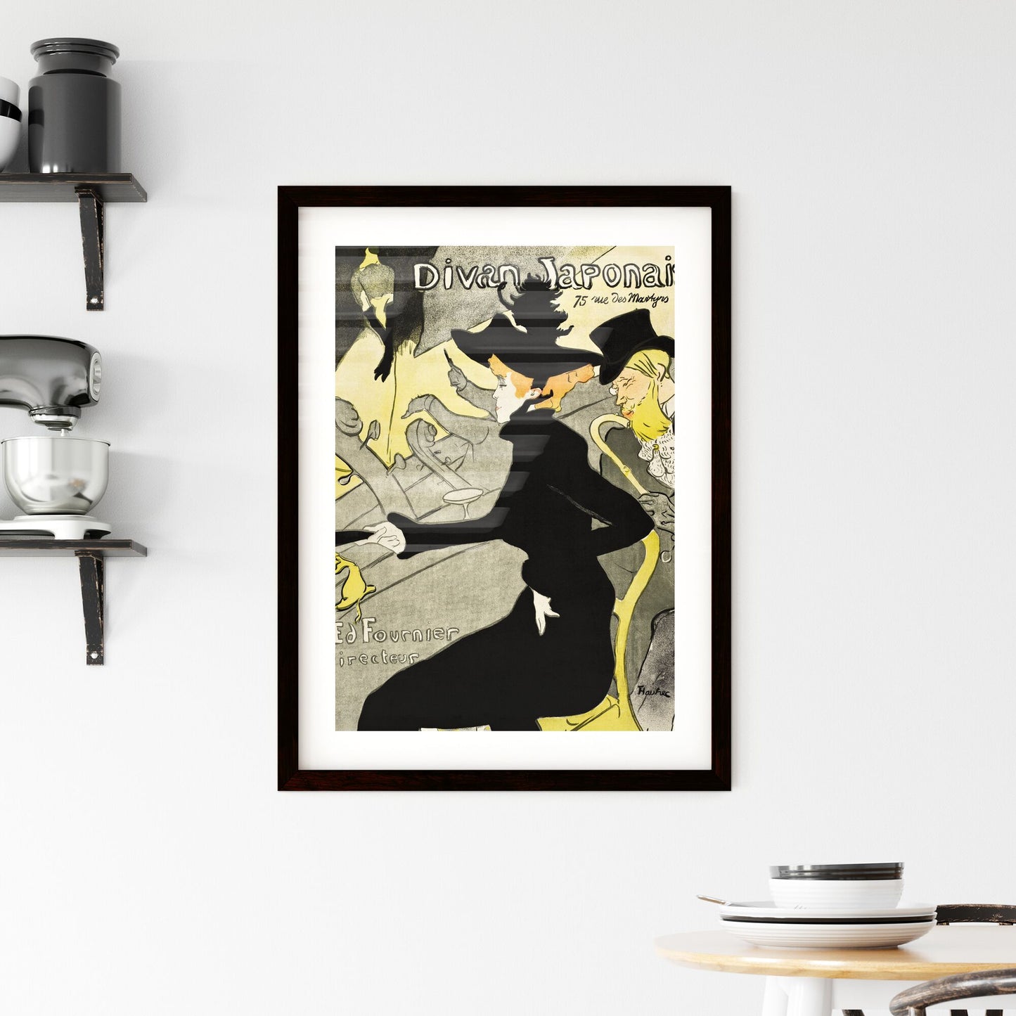 Framed Print of Divan Japonais – Henri de Toulouse-Lautrec