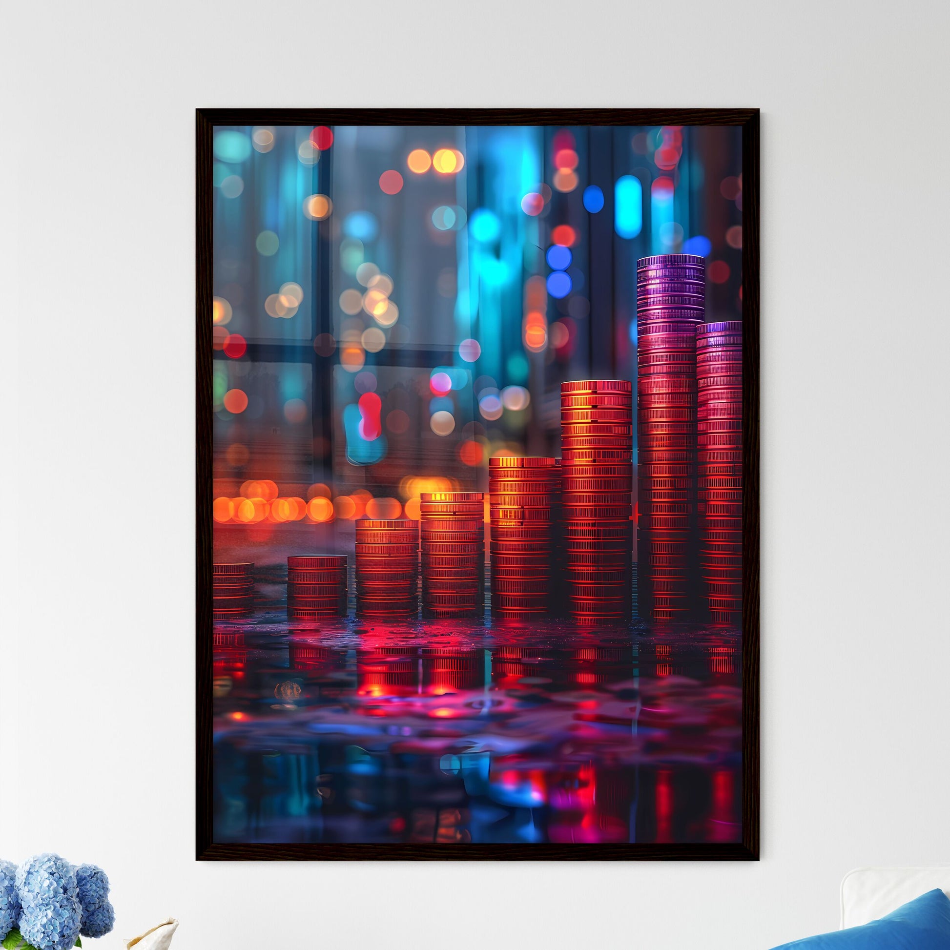 Art Meets Finance - Framed Art Print