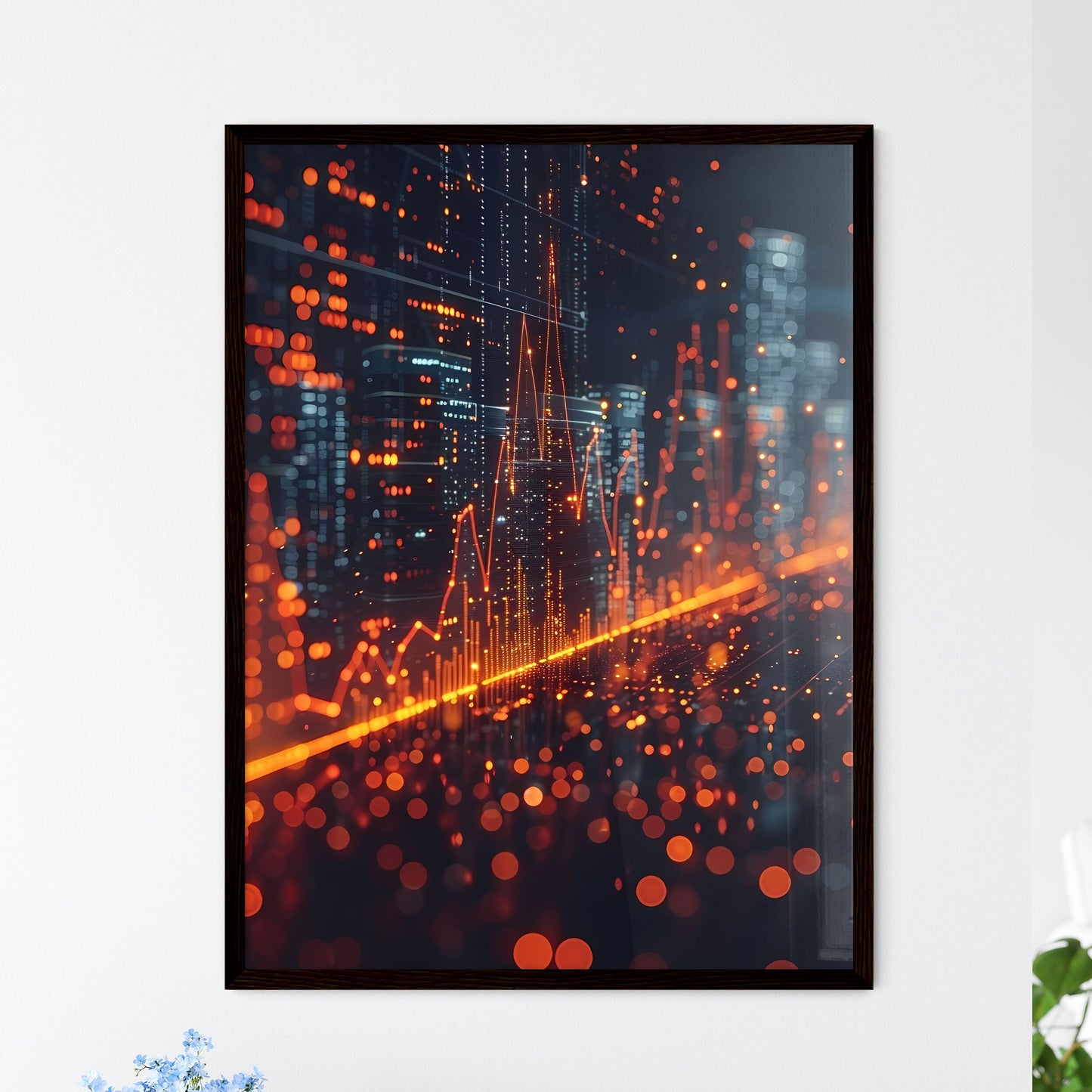 Diversification Strategy: Reduce Risk with Cross-Asset Investments in a Vibrant Metropolitan Canvas Framed Art