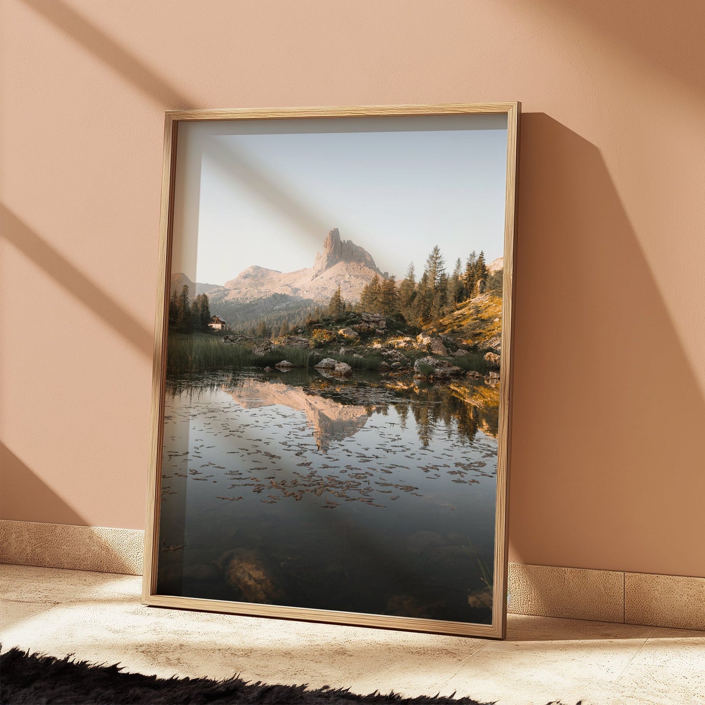 Lago di Federa Dolomites Print – Sunrise Reflection Wall Art