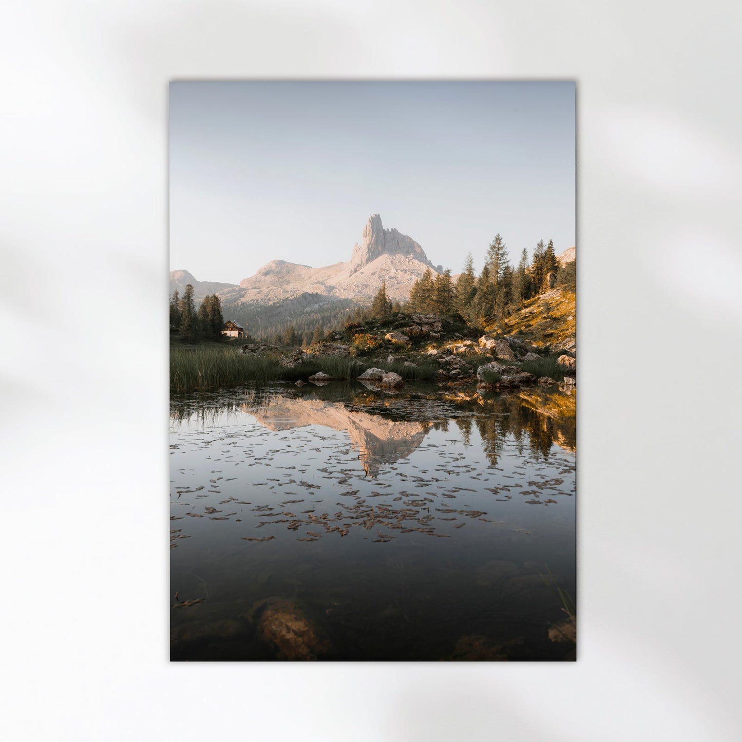 Lago di Federa Dolomites Print – Sunrise Reflection Wall Art