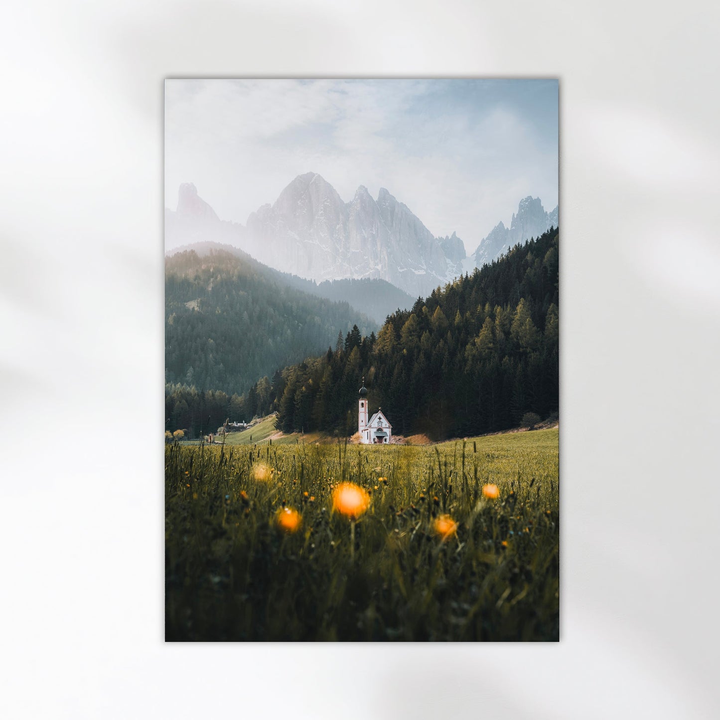 St. John’s Church, Val di Funes – Dolomites Fine Art Print