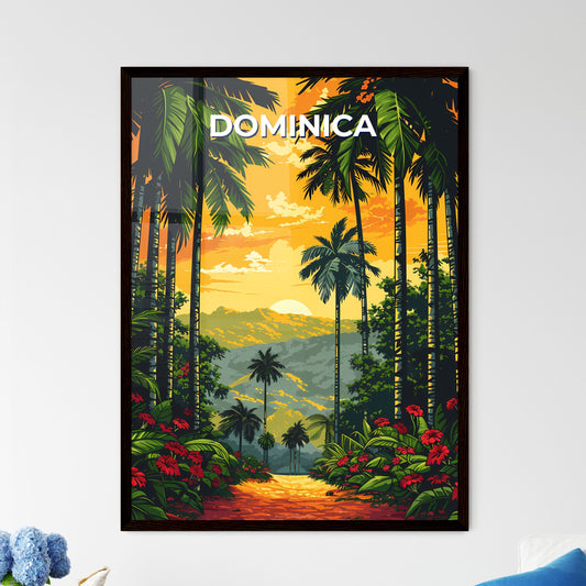 Dominica Tropical Forest Painting - Framed Art Print