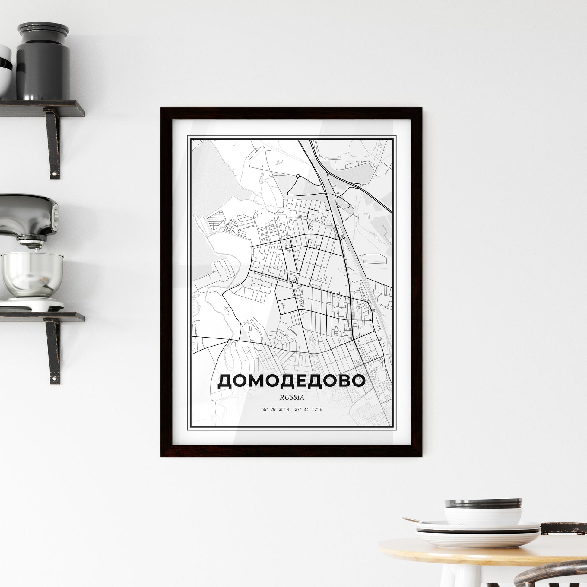 Domodedovo Russia - Minimal City Map