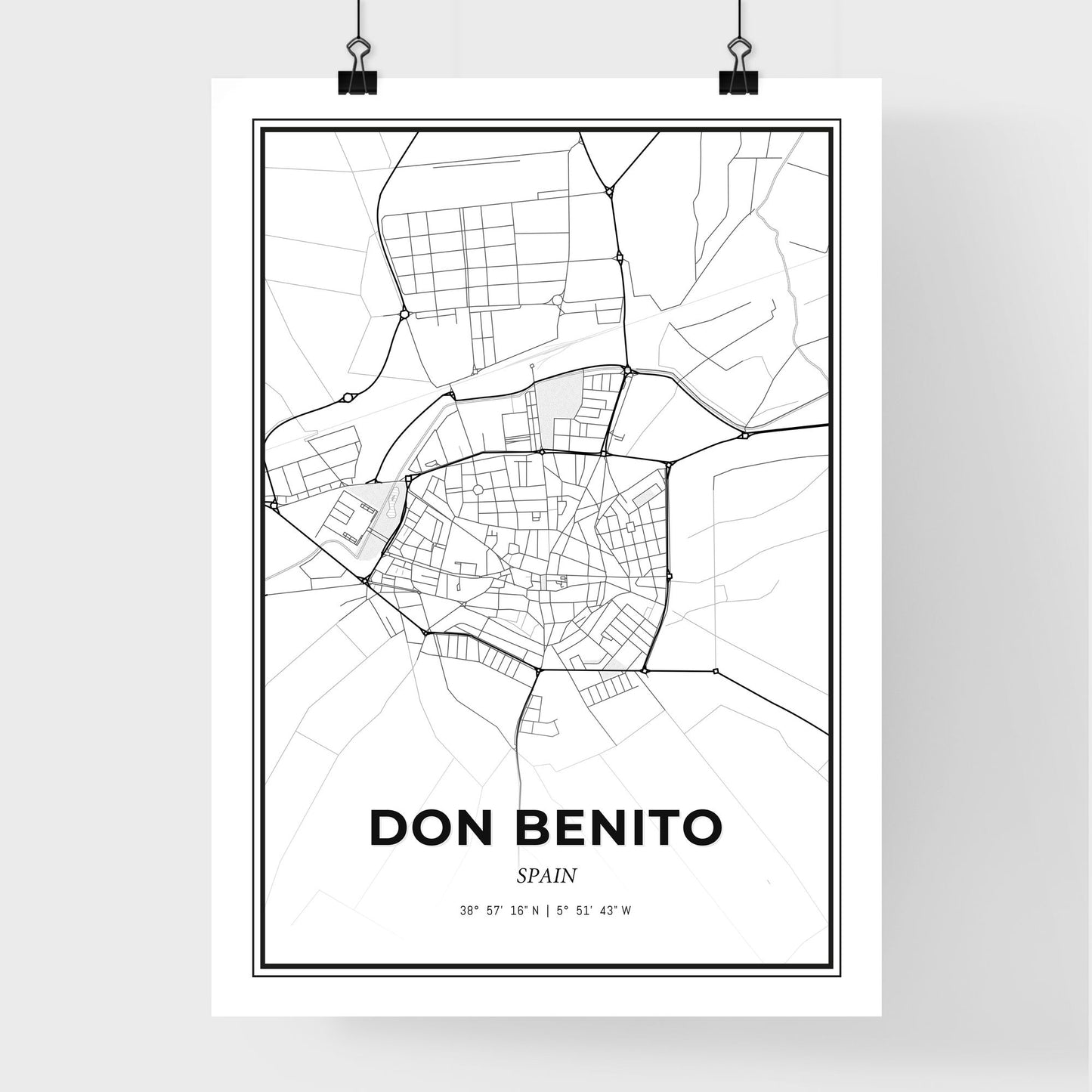 Don Benito Spain - Premium City Map Poster