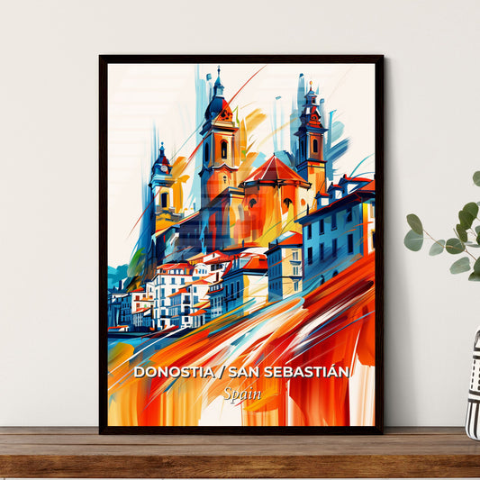 Vibrant Donostia / San Sebastián, Spain - A Painting Of A City