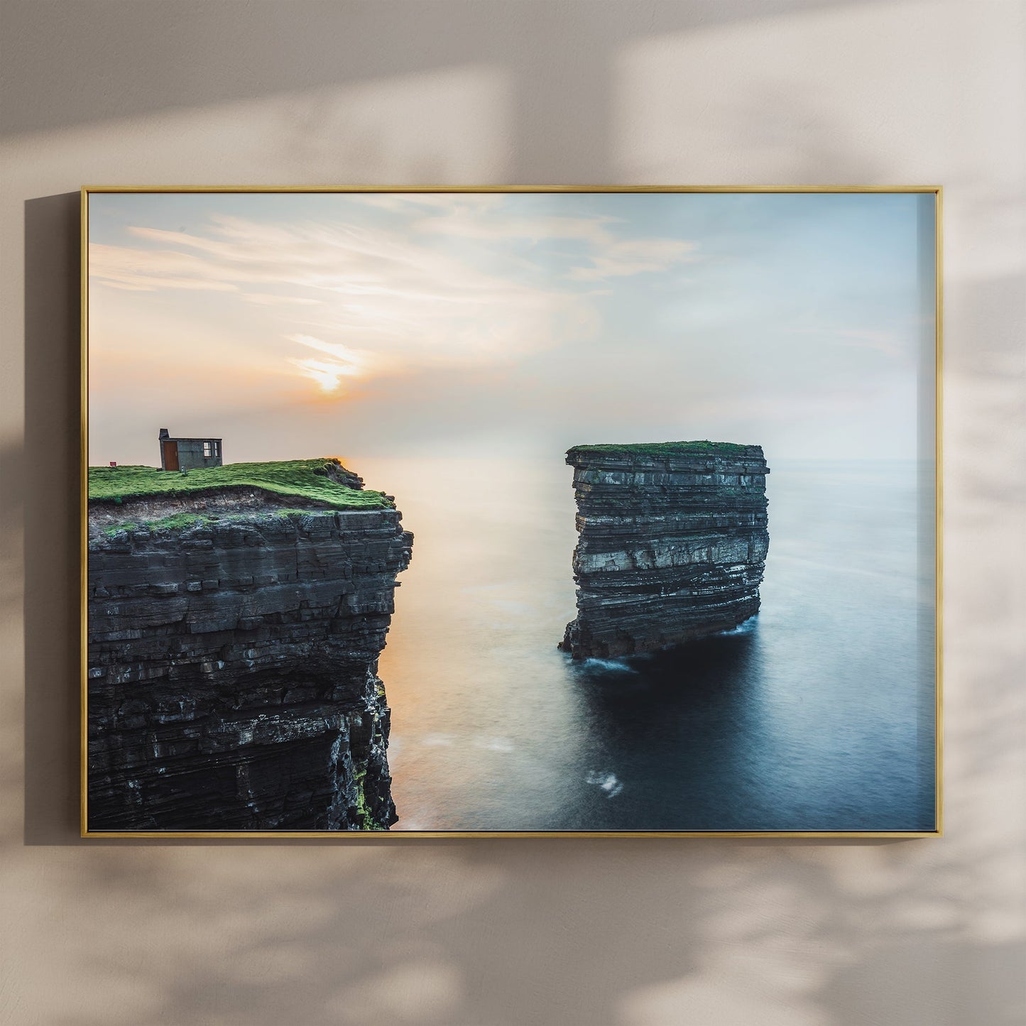 Downpatrick Head Wall Art – Irish Sea Stack at Sunset