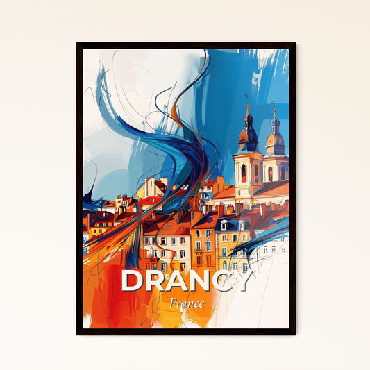 Vibrant Drancy, France - A Painting Of A City