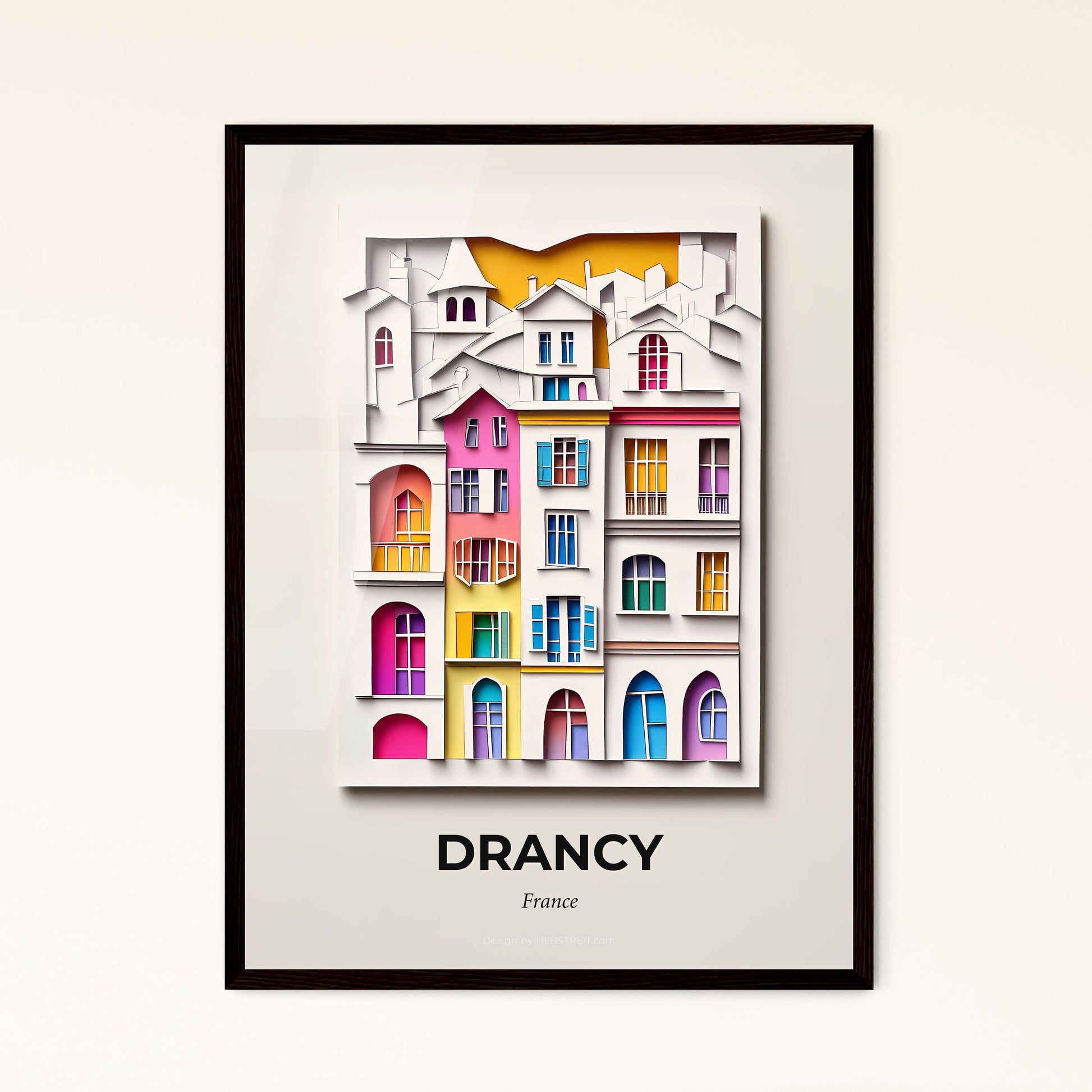 Vivid Drancy, France - a city with many windows