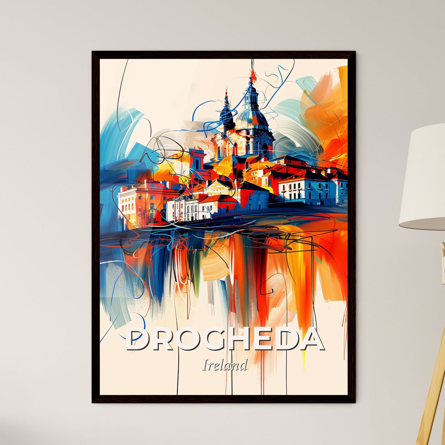 Vibrant Drogheda, Ireland - A Painting Of A City