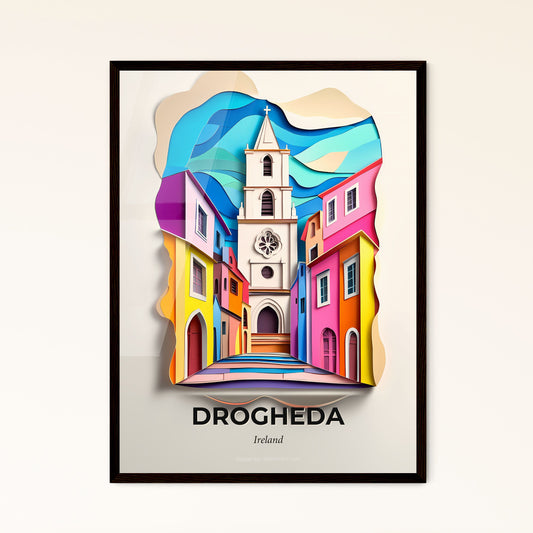 Vivid Drogheda, Ireland - a clock tower is shown in a colorful city