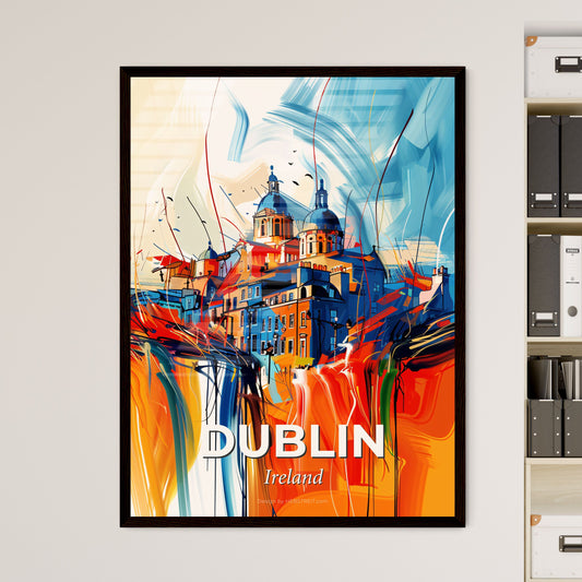 Vibrant Dublin, Ireland - A Painting Of A Building