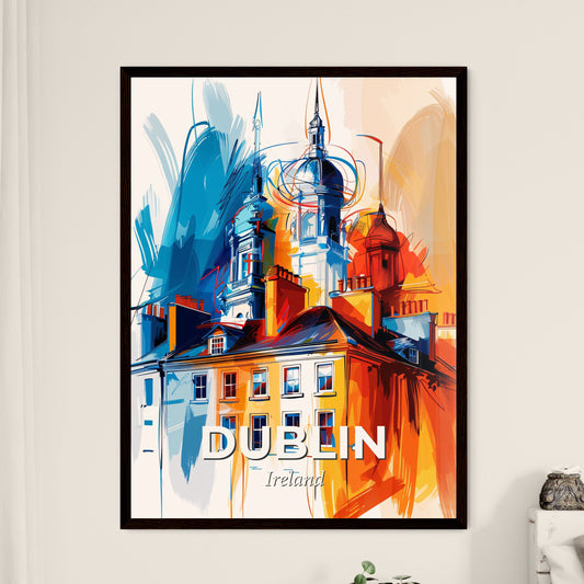 Vibrant Dublin, Ireland - A Building With Towers And Spires