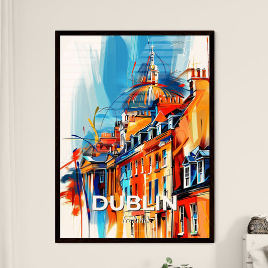 Vibrant Dublin, Ireland - A Painting Of A Building