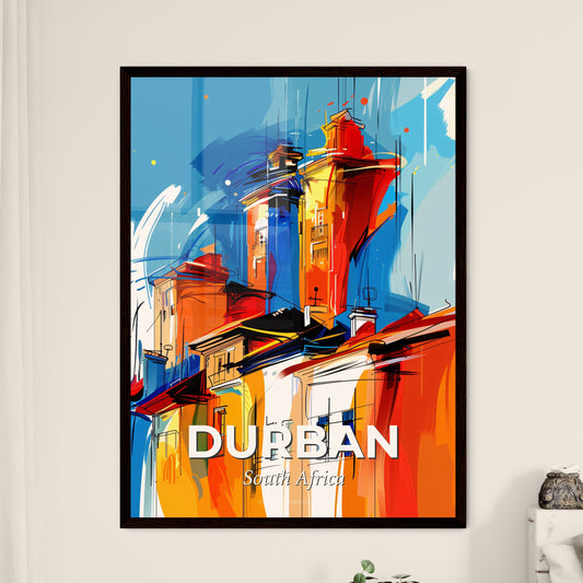 Vibrant Durban, South Africa - A Colorful Building With Towers