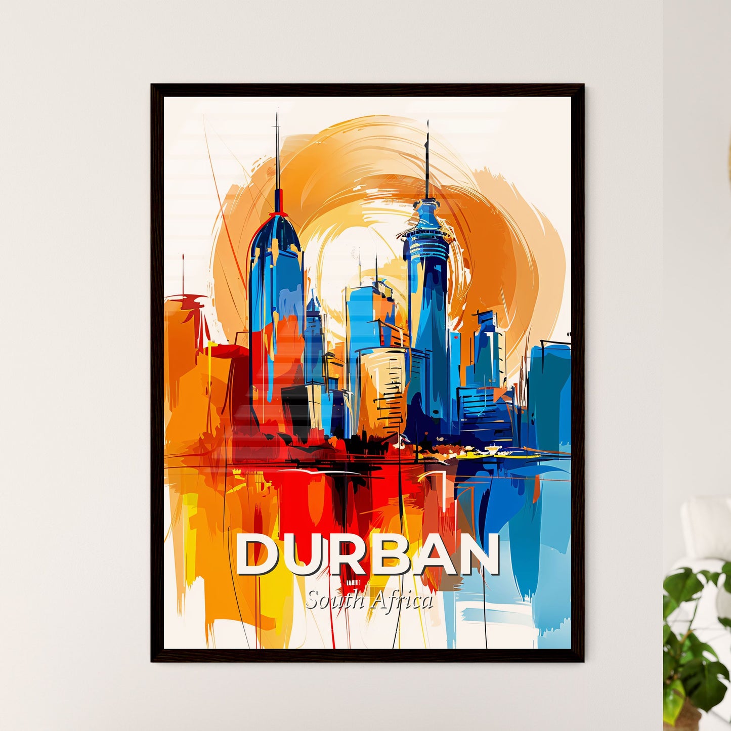 Vibrant Durban, South Africa - A Painting Of A City