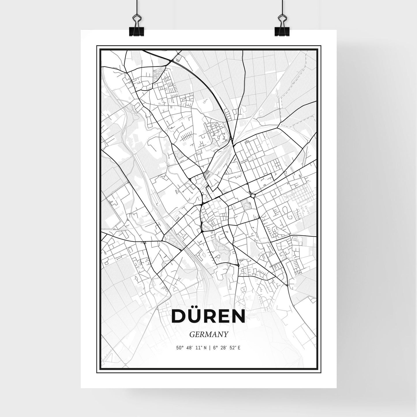 Duren Germany - Premium City Map Poster