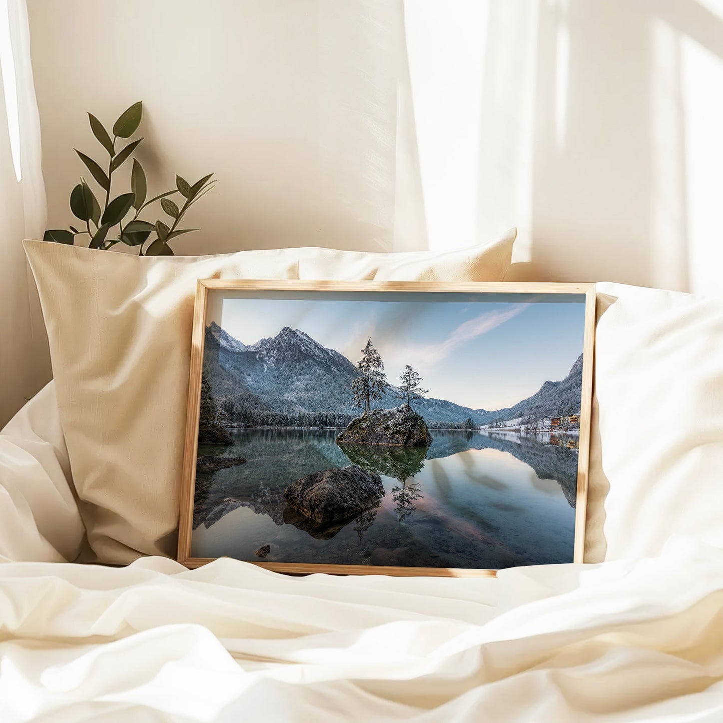 Hintersee Sunrise Print – Bavarian Alps Landscape Photography Wall Art