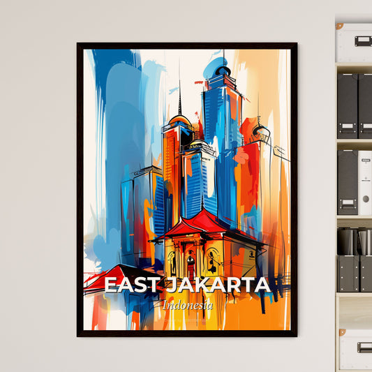 Vibrant East Jakarta, Indonesia - A Painting Of A City