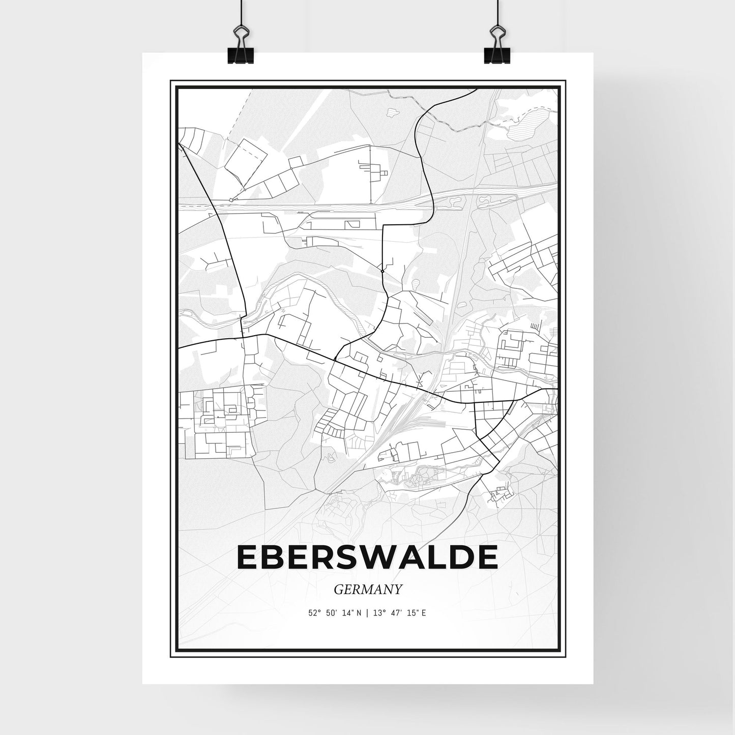 Eberswalde Germany - Premium City Map Poster