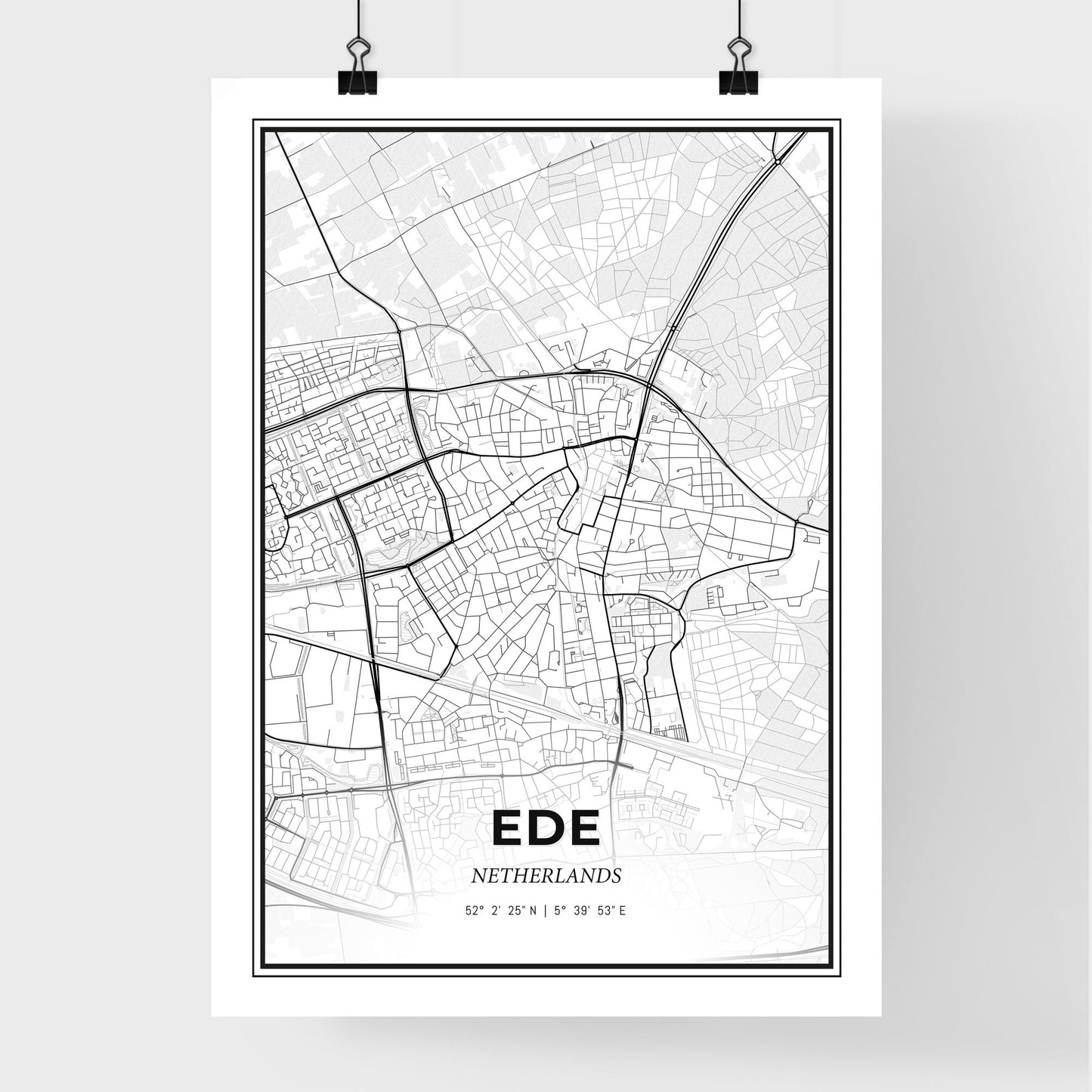  Ede Netherlands - Premium City Map Poster