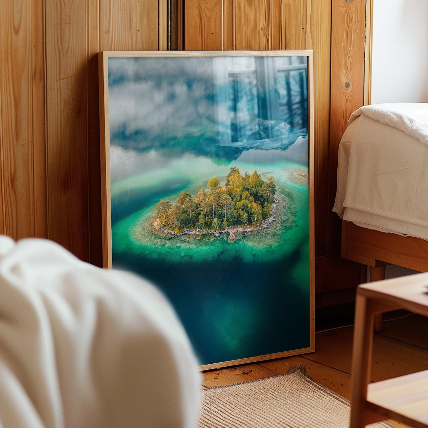 Eibsee – Aerial Wall Art Print from Bavaria