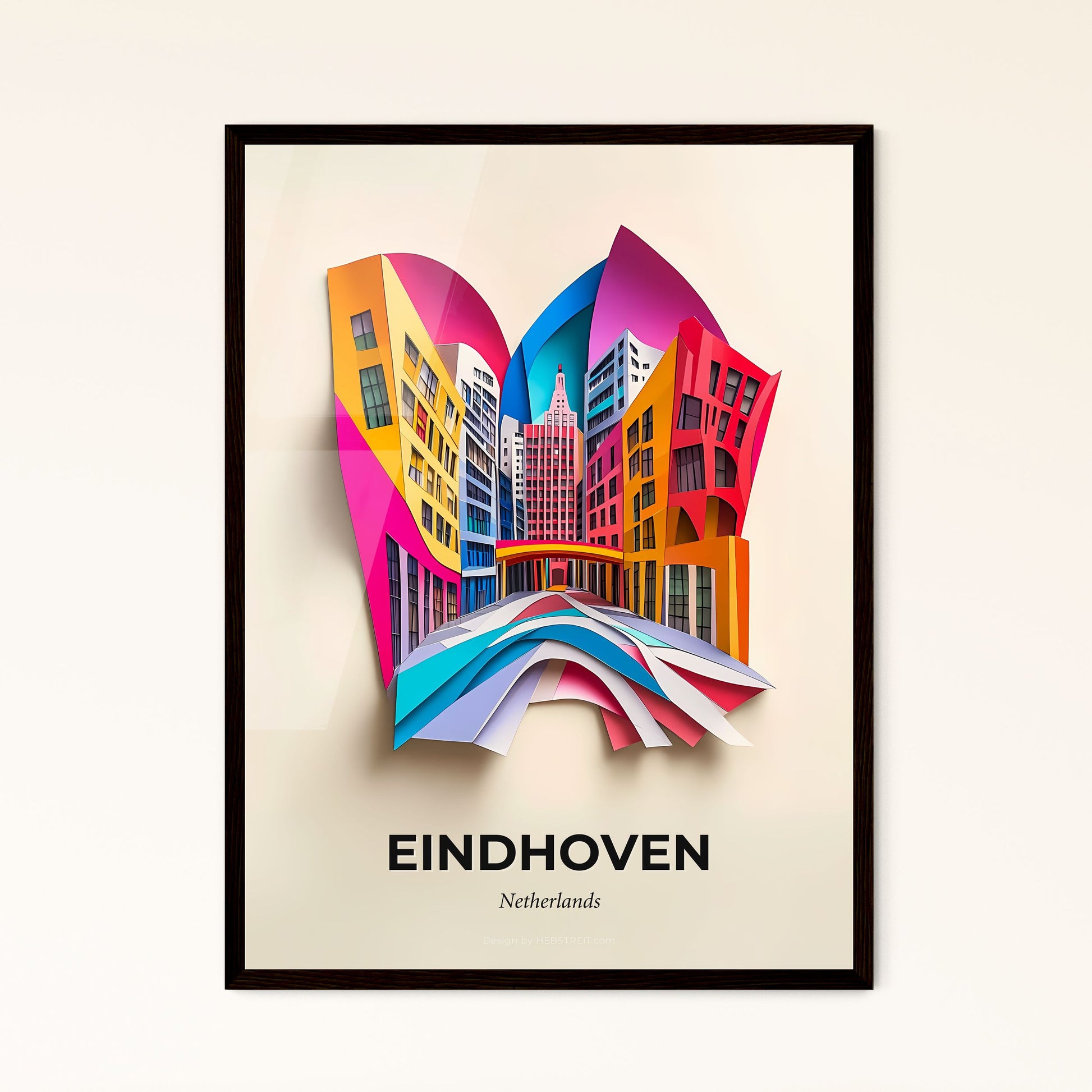 Vivid Eindhoven, Netherlands - a colorful city with a rainbow colored building