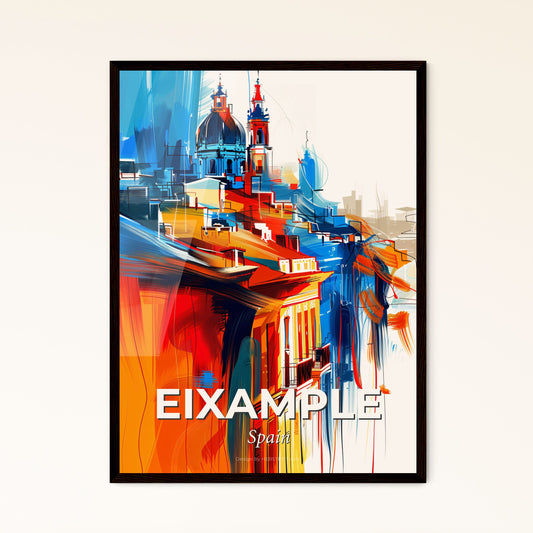 Vibrant Eixample, Spain - A Painting Of A City