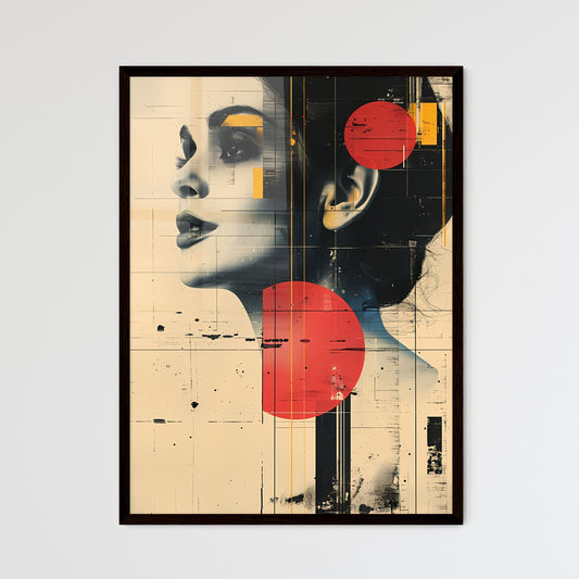 Vibrant Artistic Album Cover with Minimalist - Framed Art Print