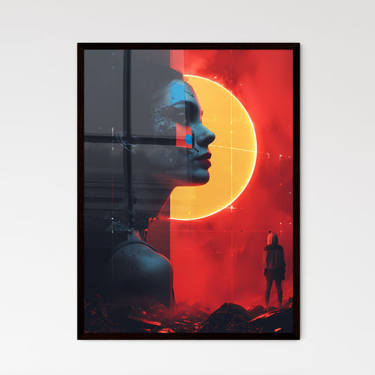 Minimalist Music Album Cover Art Featuring V - Framed Art Print