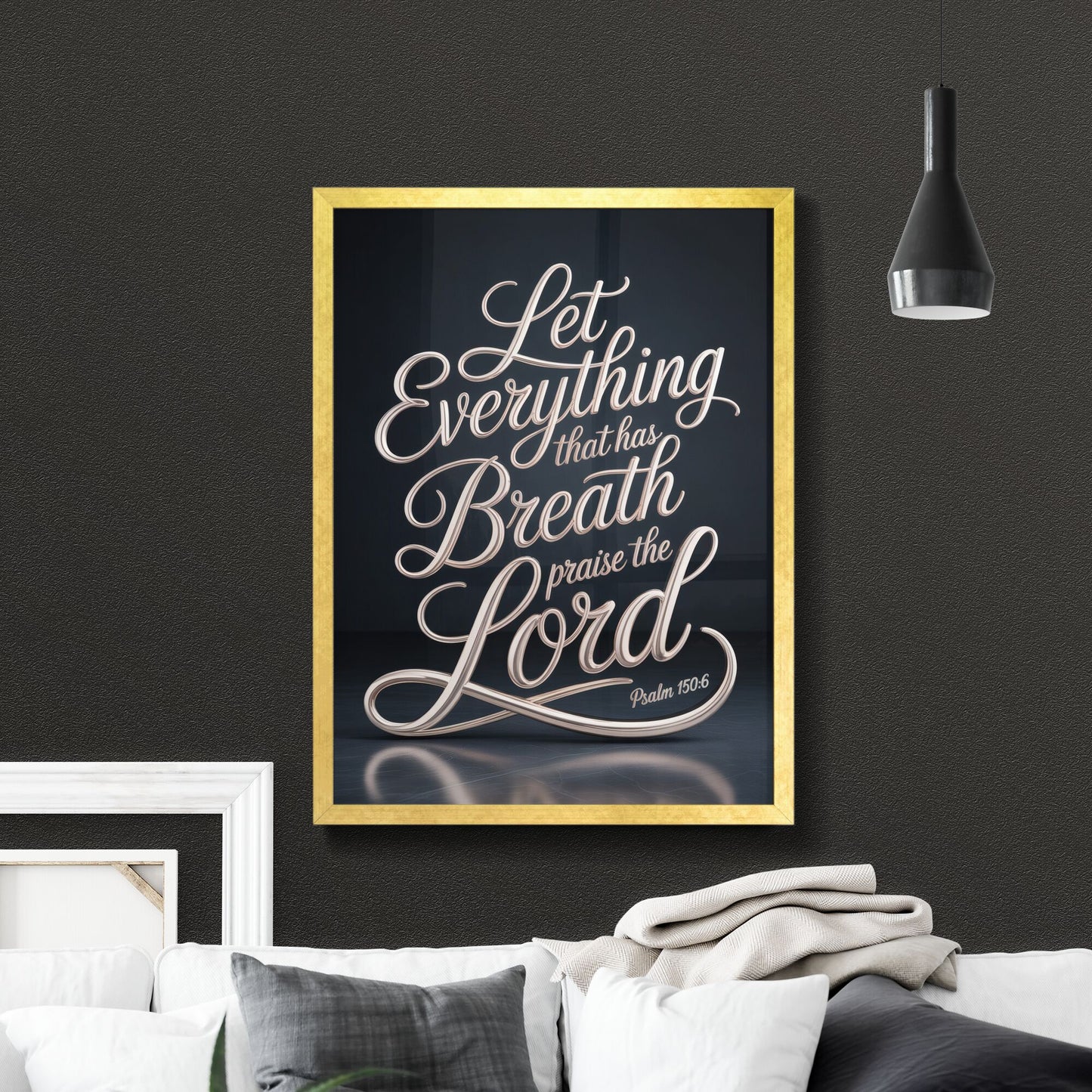Elegant Typography Design Featuring Inspirational Bible Verse for Faith and Worship Themes.