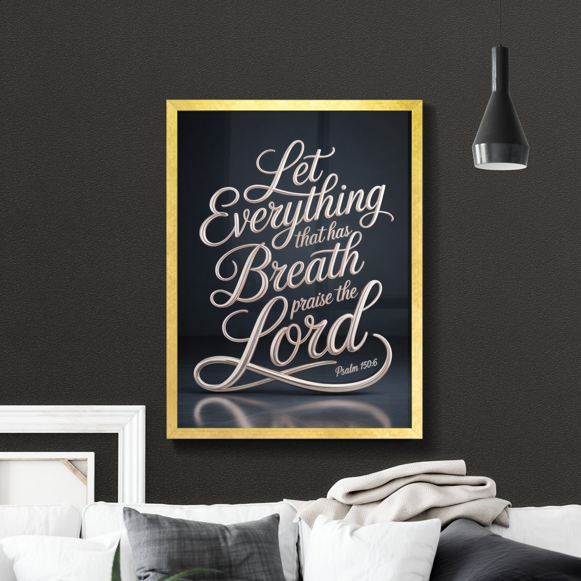 Elegant Typography Design Featuring Inspirational Bible Verse for Faith and Worship Themes.