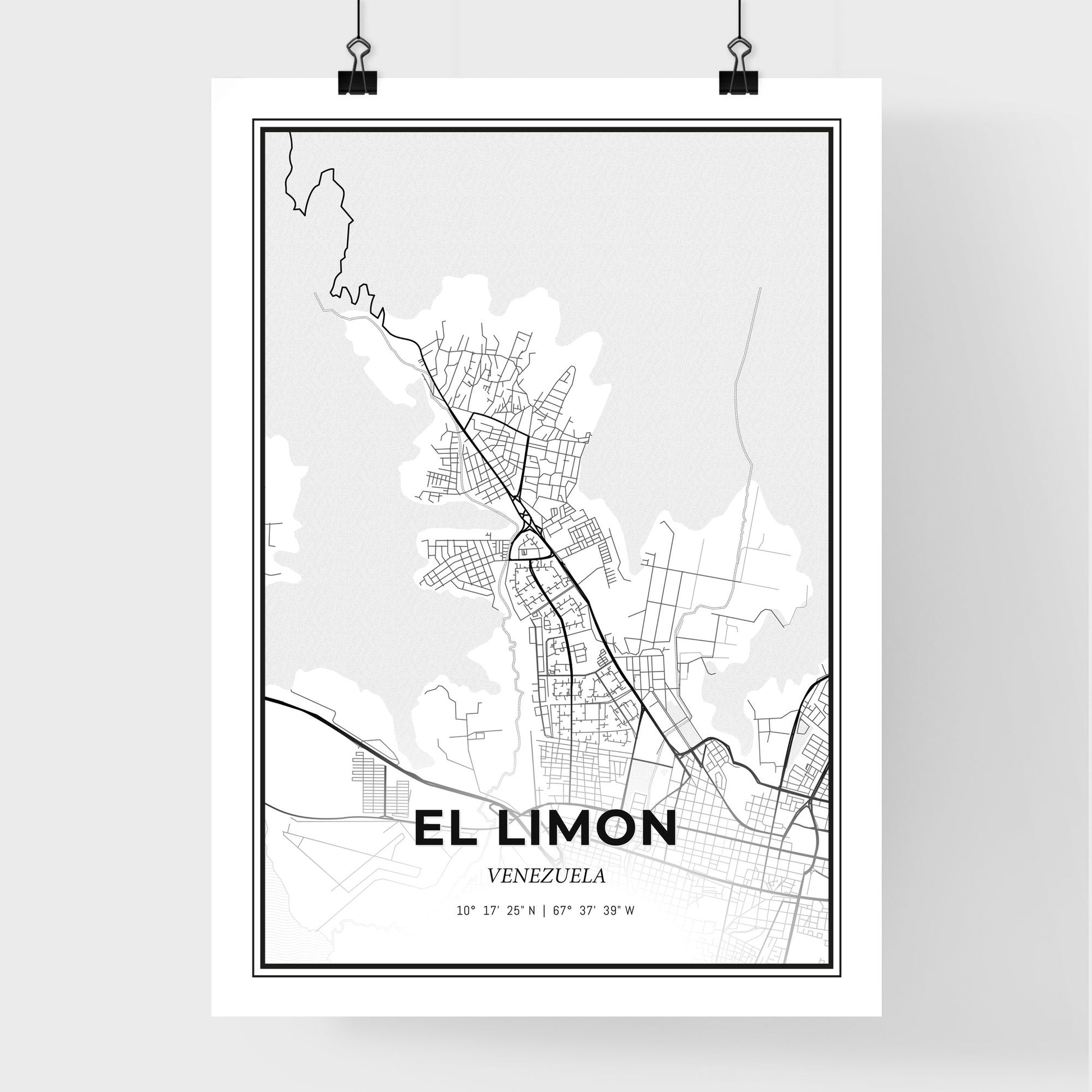 El Limon Venezuela - Premium City Map Poster